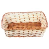 корзинка WALMER Fern 25x19x7см прямоугольная бамбук, папоротник 