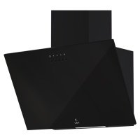 вытяжка LEX MOZA 500 BLACK 50см 650куб стекло, чёрный 