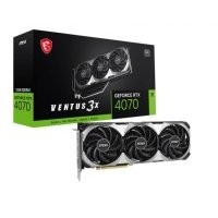 Видеокарта PCI-E MSI 12GB GDDR6X 192bit 5nm 1920/21000MHz HDMI/3*DP RTL GeForce RTX 4070 (RTX 4070 VENTUS 3X E 12G OC)
