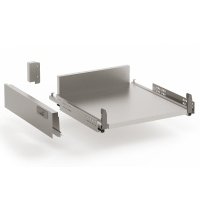 Выдвижной ящик низкий шкафа 40 см с push to open полного выдвижения Hettich InnoTech