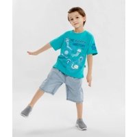 Шорты джинсовые синие для мальчика Button Blue (128) 