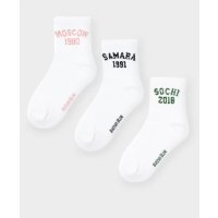 Носки 3 пары с принтом для девочки Button Blue (16-18) 