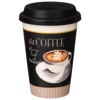 термокружка LEFARD Coffemania Hot coffee 390мл фарфор, силикон 260-652
