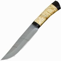 Нож разделочный "Шашлычный-сред." карельская береза, 95х18 