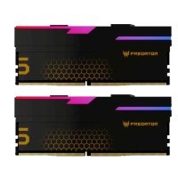Модуль памяти DDR5 32GB (2*16GB) Acer Predator Hermes RGB PC5-51200 6400MHz CL32 1.4V with fan black BL.9BWWR.391