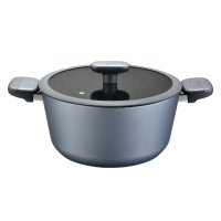 кастрюля ATMOSPHERE Breeze 4,4л 24см антипр.покр. кован.алюм. стеклянная крышка индукция 