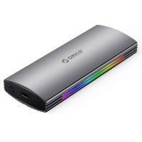 Внешний корпус Orico для жесткого диска M.2 NVMe SSD (M/B+M), USB-C 3.1 Gen2, 10 Гбит/с, серый M2R2-G2-GY-BP