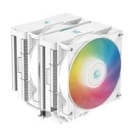 Кулер Deepcool LGA1700/1200/115x/AM5/AM4 (2*120mm fan, 300-1950rpm, 67.88CFM, 29.4dBA, 4-pin PWM) RET AG620 DIGITAL WH ARGB