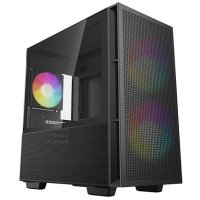 Корпус mATX Deepcool черный, без БП, с окном из закаленного стекла, USB Type-C, USB 3.0, audio CH360