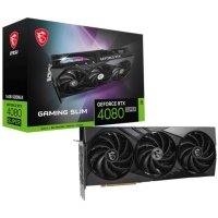 Видеокарта PCI-E MSI 16GB GDDR6X 256bit 5nm 2295/23000MHz HDMI/3*DP GeForce RTX 4080 SUPER (RTX 4080 SUPER 16G GAMING SLIM)
