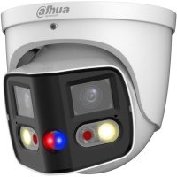 Видеокамера IP Dahua уличная купольная с ИИ и активным сдерживанием 2x 4Мп; 1/2.7” CMOS; моторизованный объектив 2 DH-IPC-PDW3849P-A180-E2-AS-PV-0280B