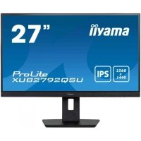 Монитор 27" Iiyama IPS, 1920x1080, 16:9, 75Hz, 4ms, 250cd, 178гр/178гр, HAS, Pivot, HDMI, DP, USB, черный XUB2792HSC-B5