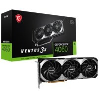 Видеокарта PCI-E MSI 8GB GDDR6 128bit 5nm 1830/17000MHz HDMI/3*DP Ret GeForce RTX 4060 VENTUS 3X (RTX 4060 VENTUS 3X 8G OC)