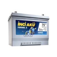 Автомобильный аккумулятор Inci Aku Formul A 75 Ач обратная полярность D26L 