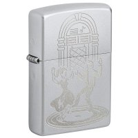 Зажигалка Zippo Vintage Dance с покрытием Satin Chrome, латунь/сталь 