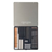 Набор художественный для эскизов Cretacolor "Black&White" 25 предметов в металлической коробке