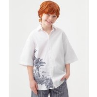 Рубашка оверсайз с коротким рукавом Button Blue (134) 