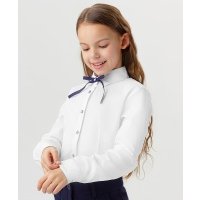 Блузка приталенная белая Button Blue (152) 