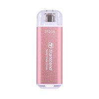 Внешний SSD USB 3.2 Gen 2 Type-C Transcend ESD300S 512GB 1050/950 MB/s розовый TS512GESD300P