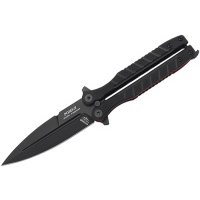 Нож-бабочка (балисонг) Ромул Black, сталь AUS-8, рукоять G10 