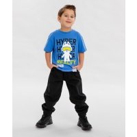 Джоггеры чёрные для мальчика Button Blue (104) 