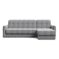 Угловой диван BOSS Sleep 160 велюр Monolit сталь 