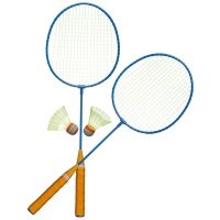 Игровой набор Abtoys Бадминтон: 2 ракетки, 2 волана 