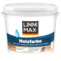 Краска фасадная Linnimax Holzfarbe цвет белый матовая база Б1 9 л 