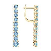 Серьги SOKOLOV из золота с топазами