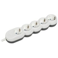 Удлинитель IEK 5х3м с заземл. 16А IP20 Uno У05 2P+PE 250В 3х1.5 WYP53-16-05-03-Z