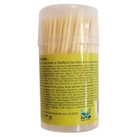 Зубочистки Green Mystery 65 мм в стакане бамбук, 200 шт 
