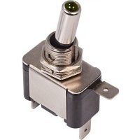 Тумблер Rexant 12V 20А (3c) ON-OFF однополюсный с зеленой LED подсветкой (ASW-07D) 36-4333