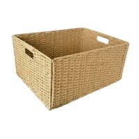 Корзина для хранения 45x33x21 см бумага бежевый 