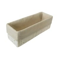 Корзина для хранения 10x10x30 см бумага белый 
