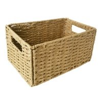 Корзина для хранения 18x15x30 см бумага бежевый 