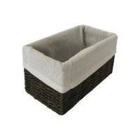 Корзина для хранения 10x10x20 см бумага графитовый 
