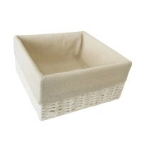 Корзина для хранения 10x20x20 см бумага белый 