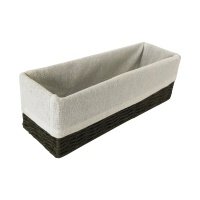 Корзина для хранения 10x10x30 см бумага графитовый 