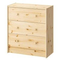 Комод Actuel с 3 ящиками, 62х30х70 см 