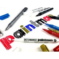 Маркер перманентный SKETCHMARKER "Paintman" 0,7 мм, цв. черный Paintman