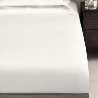 Простыня на резинке Togas Линари белая 200х200+35 см 
