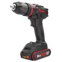 Дрель-шуруповерт аккумуляторная ударная бесщеточная KRESS KUC30.1, 20В, 60Нм, 2Ач x2, ЗУ 2А, сумка 