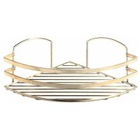 Полка угловая Teknotel 1 ярус 24x24x17 см золотистый 