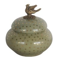 Шкатулка с птичкой 11x11x11см Glasar 31G2238/B641C/HLG1921 