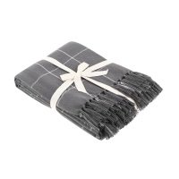 Плед Homelines textiles drill check 180x200cm dark grey 
