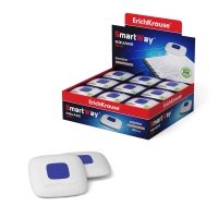 Ластик с пластиковым держателем ErichKrause Smart Mini Square (в пакете с европодвесом) (в 