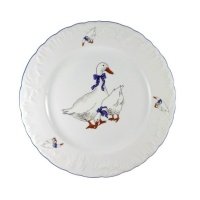 Тарелка десертная Cmielow Rococo Гуси 19 см 