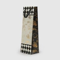 Пакет для бутылки Mercury NY Merry gold 12,5х8,5х38 см 