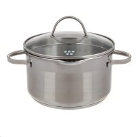 Кастрюля SSW с крышкой со сливом 6,1 л 