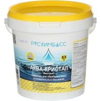 Средство для обработки воды в бассейнах Русхимбасс Аква-кристал быстрый в гранулах 900 г 
